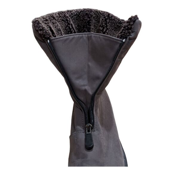 Toe Warmers Michelle Canada Suede WaterProof Zip Up Boots Size 12 S - Picture 7 of 11